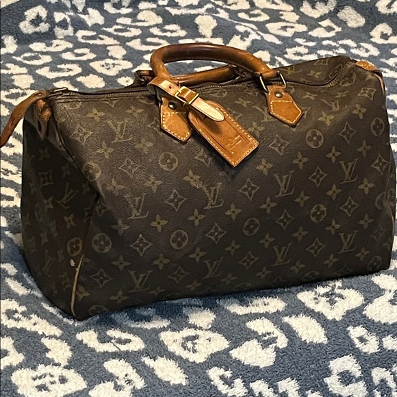 Vintage Louis Vuitton Classic Monogram Duffel in Dark Brown w/ Toiletry Pouch - Picture 1 of 8